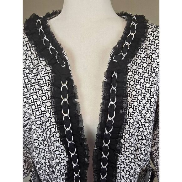 A. Giannetti Open Front Blazer Sz L - Picture 2 of 7